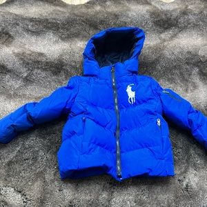 Polo Ralph Lauren Boys Big Pony Hooded puffer coat.